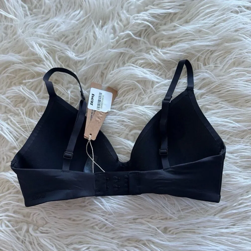 Skims Wireless Form T-shirt Bra Onyx Size 32B - Picture 5 of 7